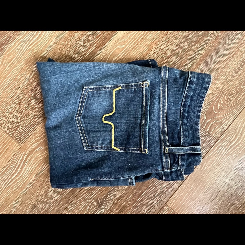 Womens dark wash bootcut jeans